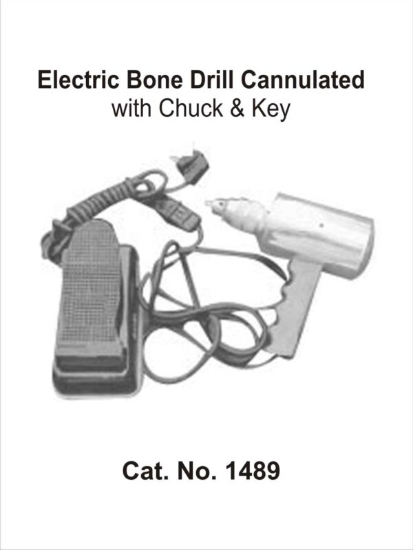 Electric Bone Drill Cannulated with Chuck & Key